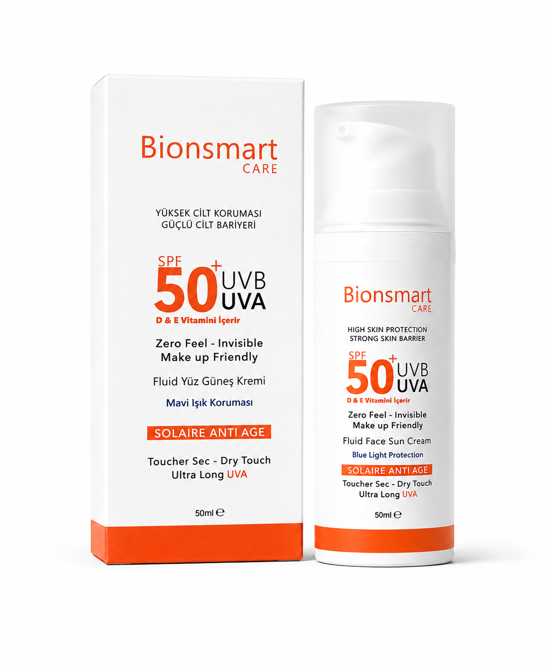 Bionsmart Care Fluid Yüz Güneş Kremi Anti Age 50 Spf